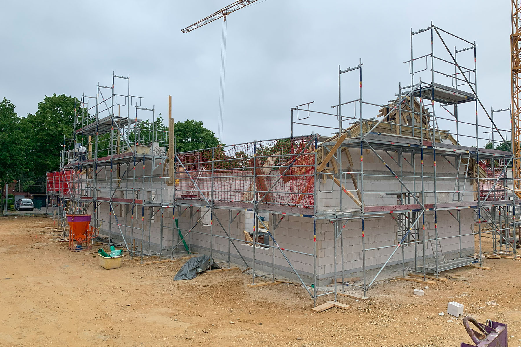 Baustelle einer Kindertagesstätte in Übach-Palenberg